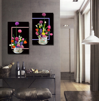 【廠家直銷仿真畫沙發墻裝飾畫 酒店裝修畫 客廳裝飾畫新婚禮物】價格,廠家,圖片,油畫,義烏市喆敏工藝品廠-