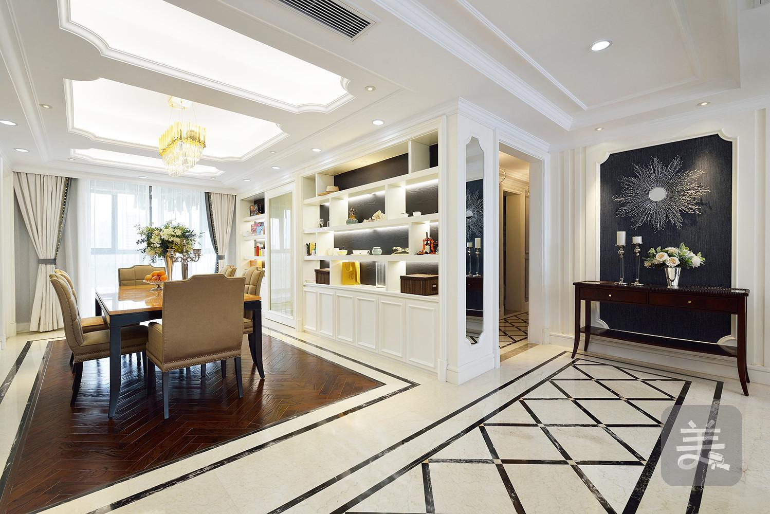 大連新房裝修-三室兩廳輕奢簡約美式風格